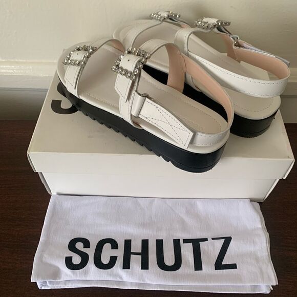 Schutz Rutz crystal buckle sandal size 7,5 - Picture 4 of 9